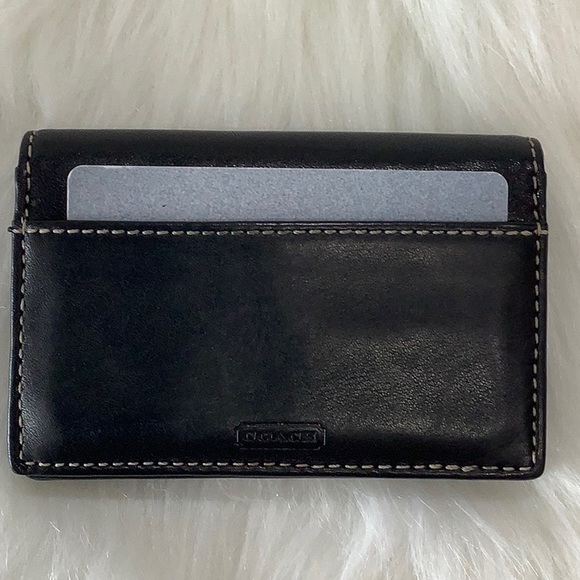 RARE 🦋 Coach Leather Small Card Wallet - Picture 4 of 12